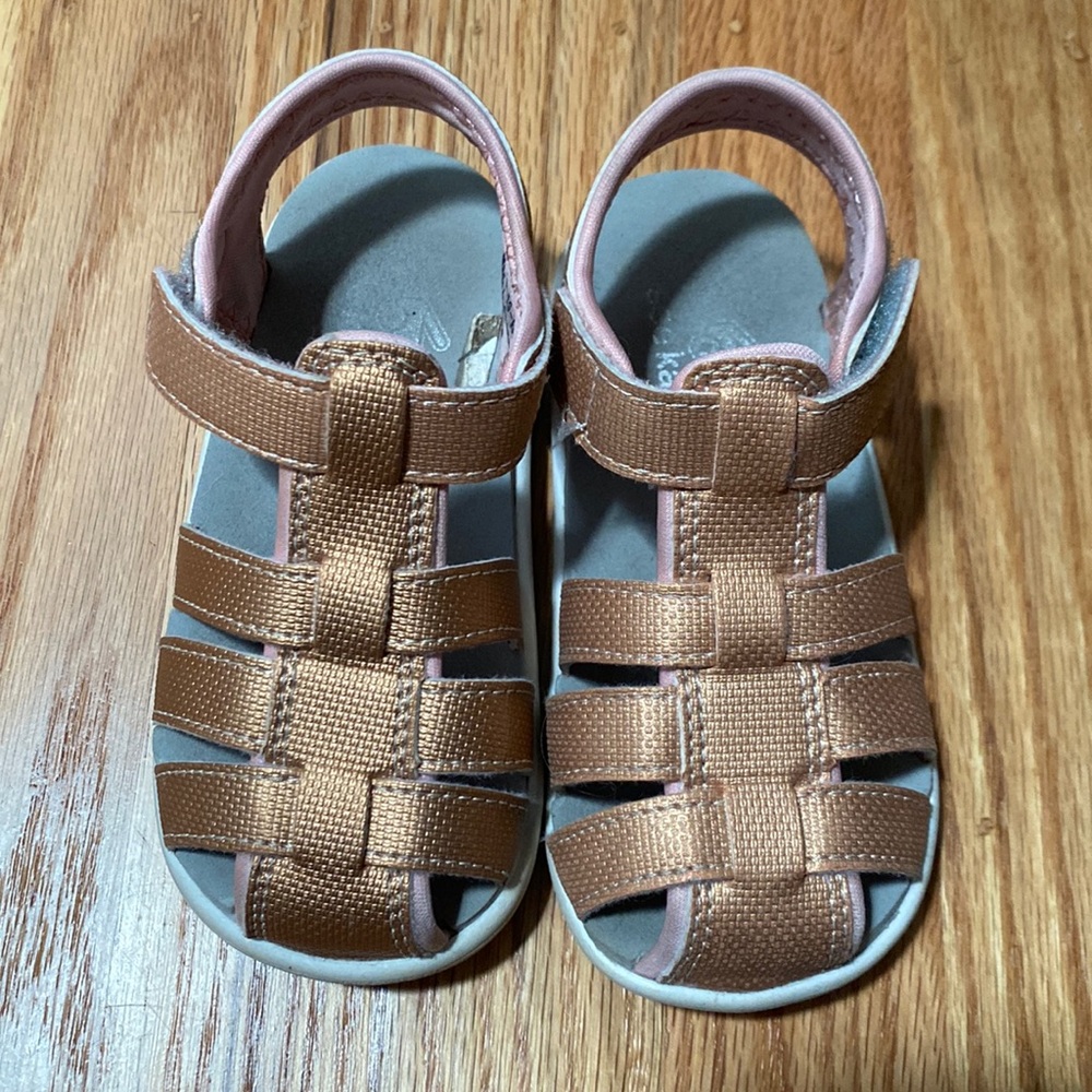 See Kai Run rose gold sandals